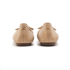 Pointed-Toe Ballet Flats - Nude