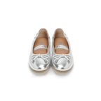 Kids Ballet Flats - Silver