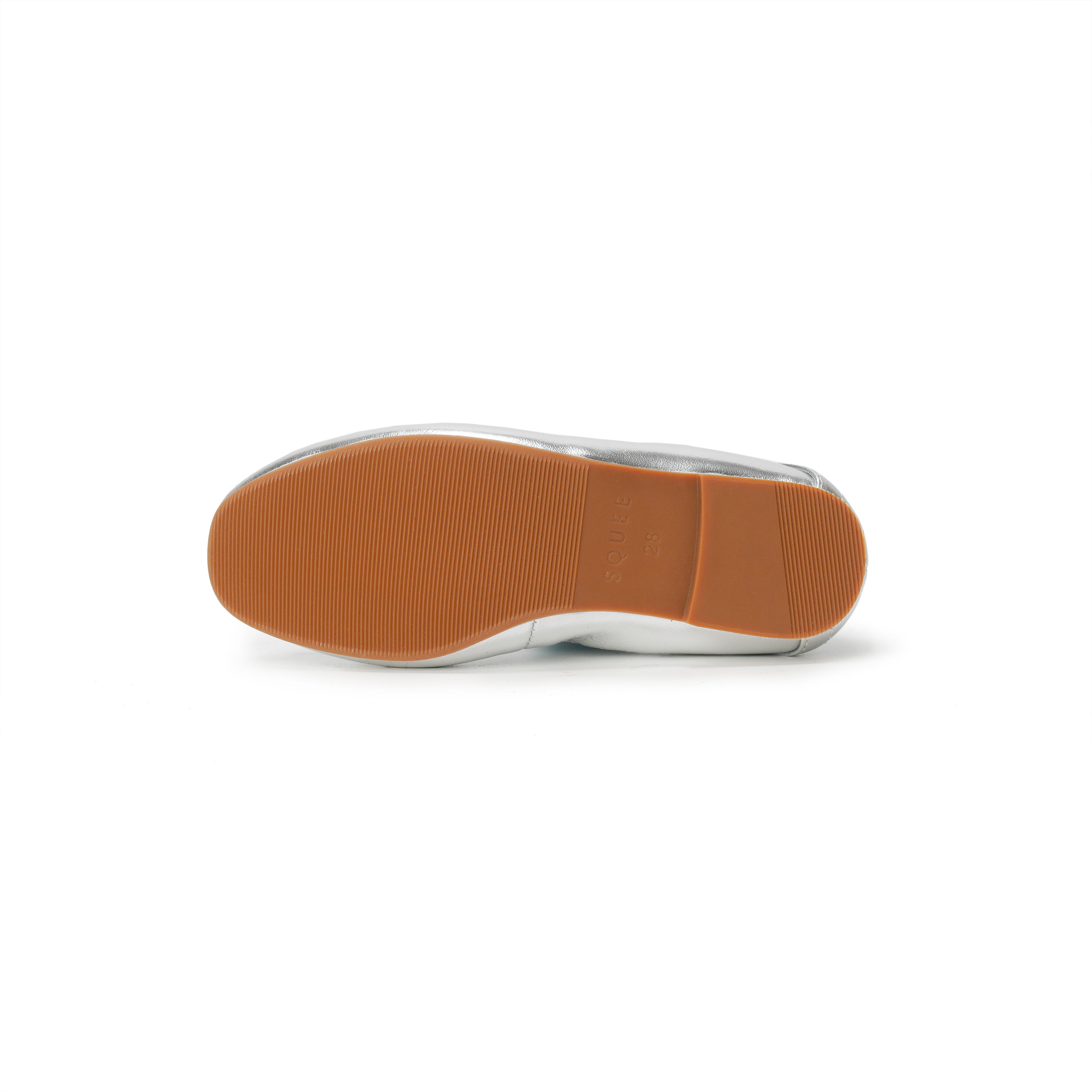 Kids Ballet Flats - Silver