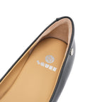 Pointed-Toe Block Heel Pumps - Black