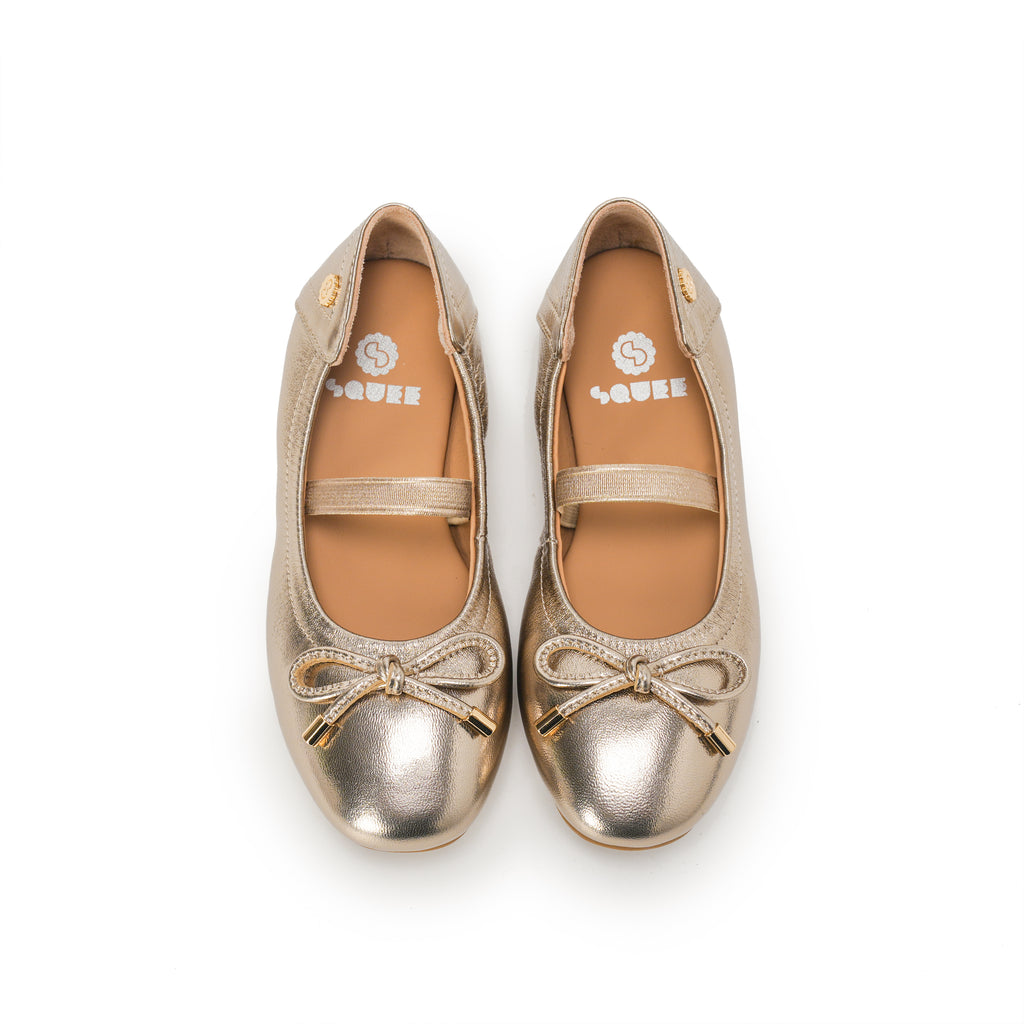 Kids Ballet Flats - Champagne