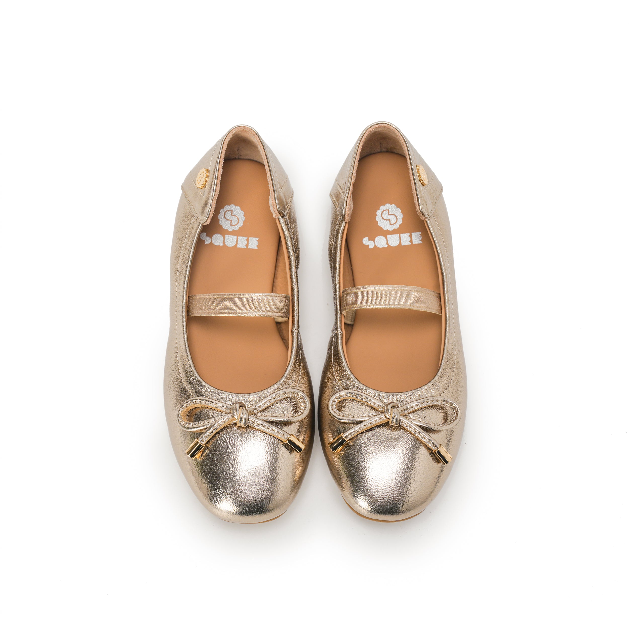Kids Ballet Flats - Champagne