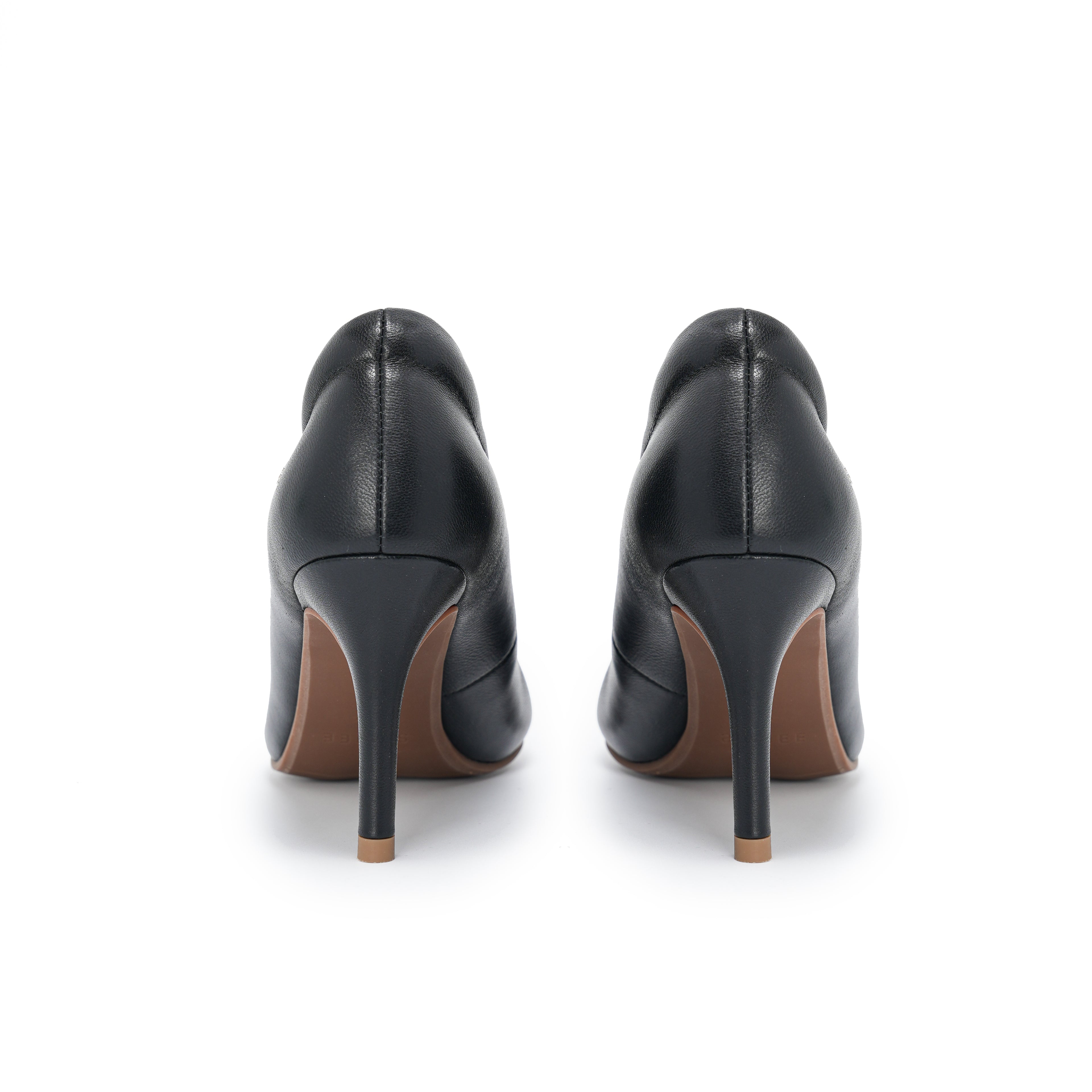 Pointed-Toe Stiletto Pumps - Black