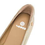 Pointed-Toe Stiletto Pumps - Gold