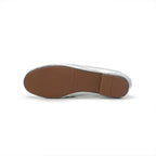 Almond-Toe Penny Loafers - Silver