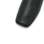 Square-Toe Slip On Mules - Black