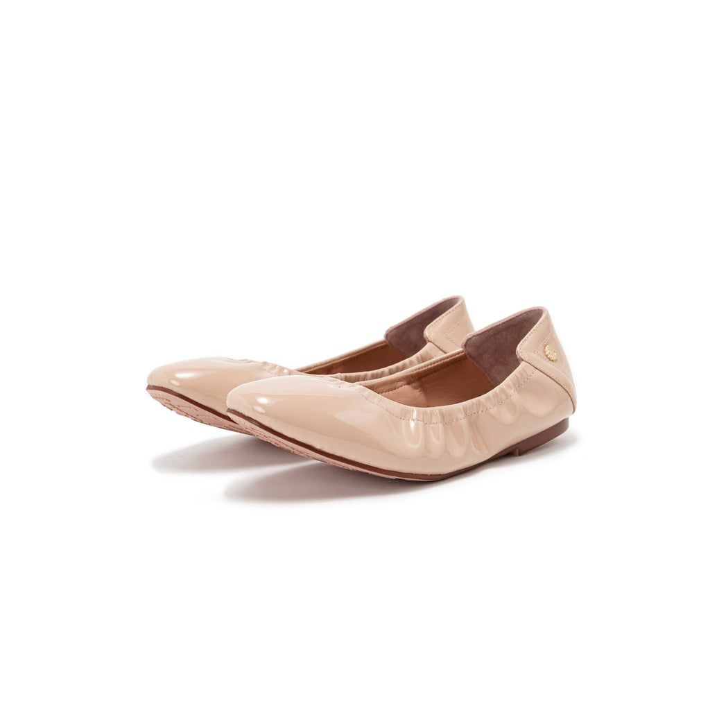 Patent Ballet Flats - Beige (IG LIVE)