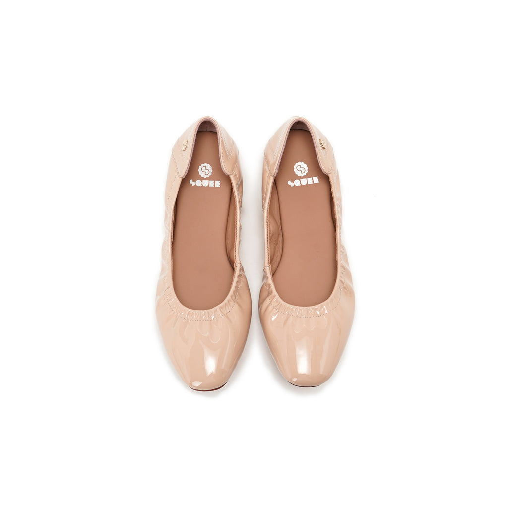 Patent Ballet Flats - Beige (IG LIVE)