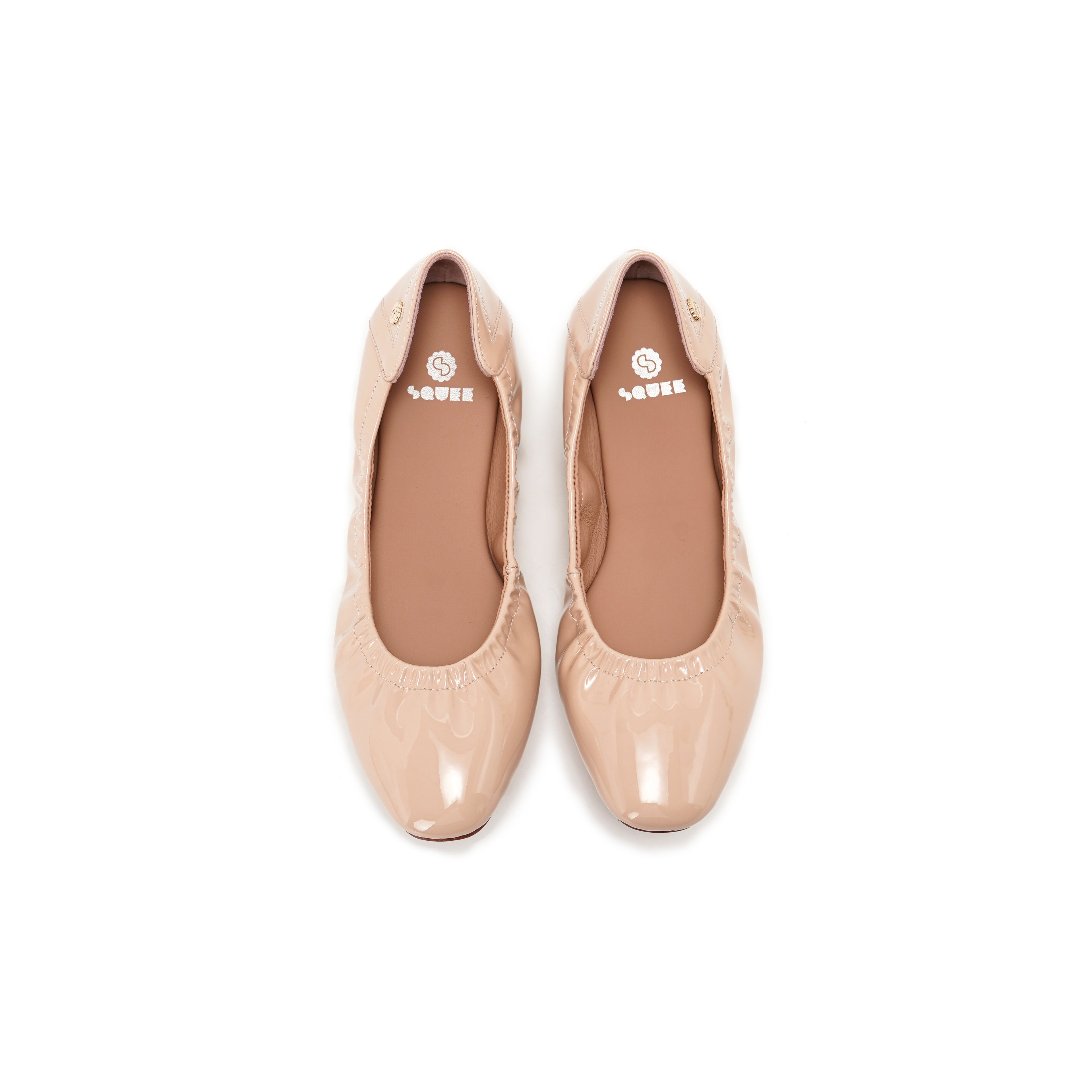 Patent Ballet Flats - Beige (IG LIVE)