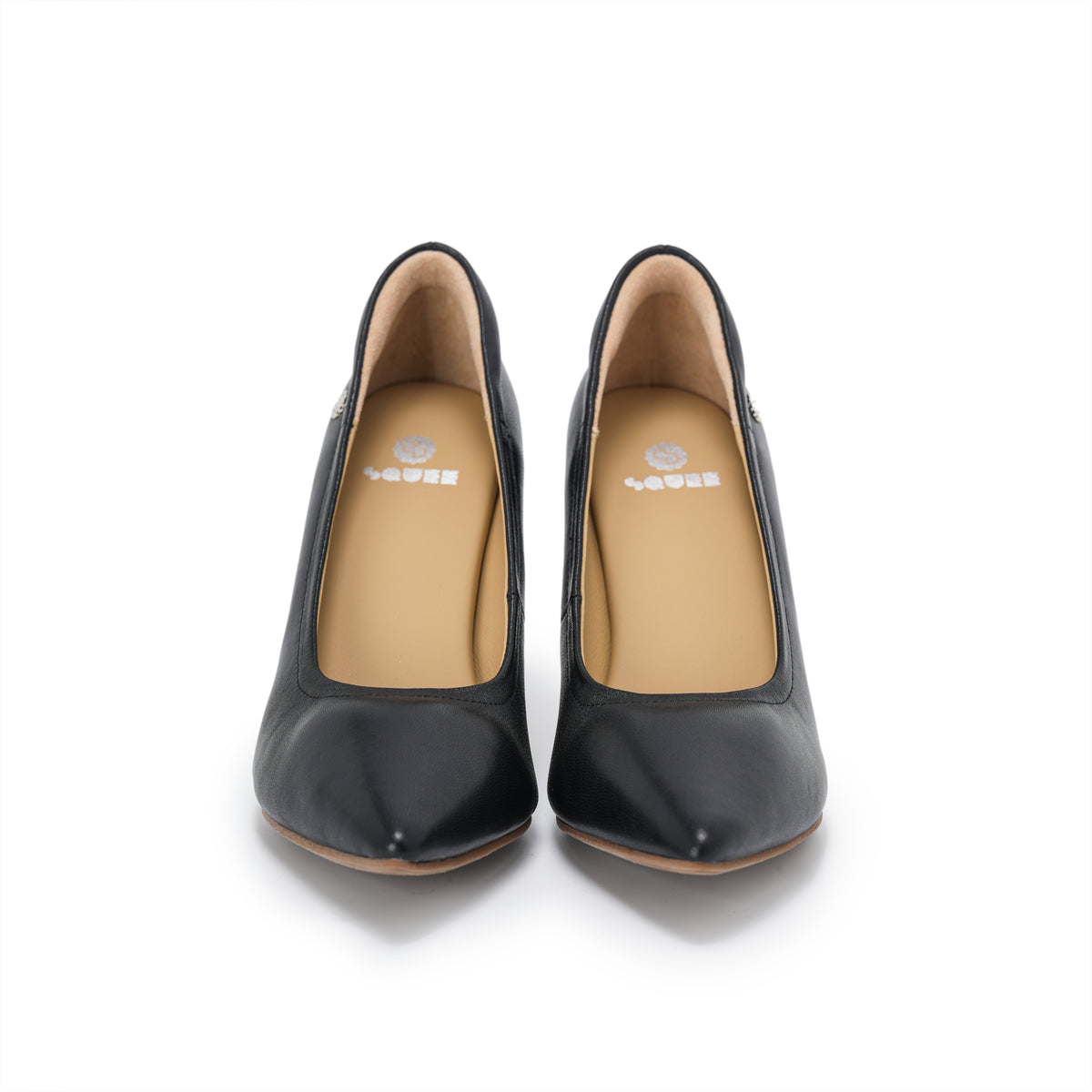Pointed-Toe Stiletto Pumps - Black