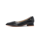 Pointed-Toe Block Heel Pumps - Black