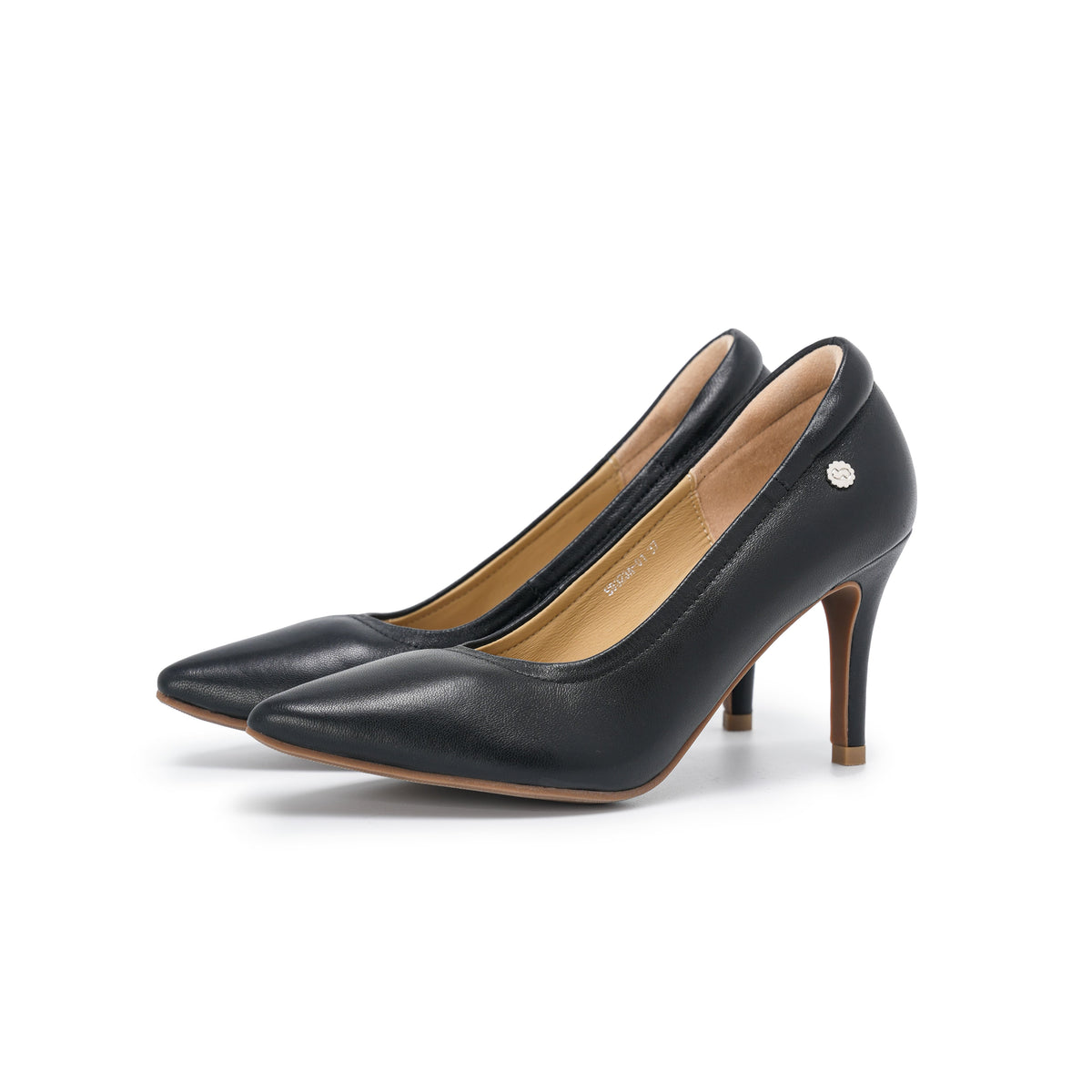 Pointed-Toe Stiletto Pumps - Black