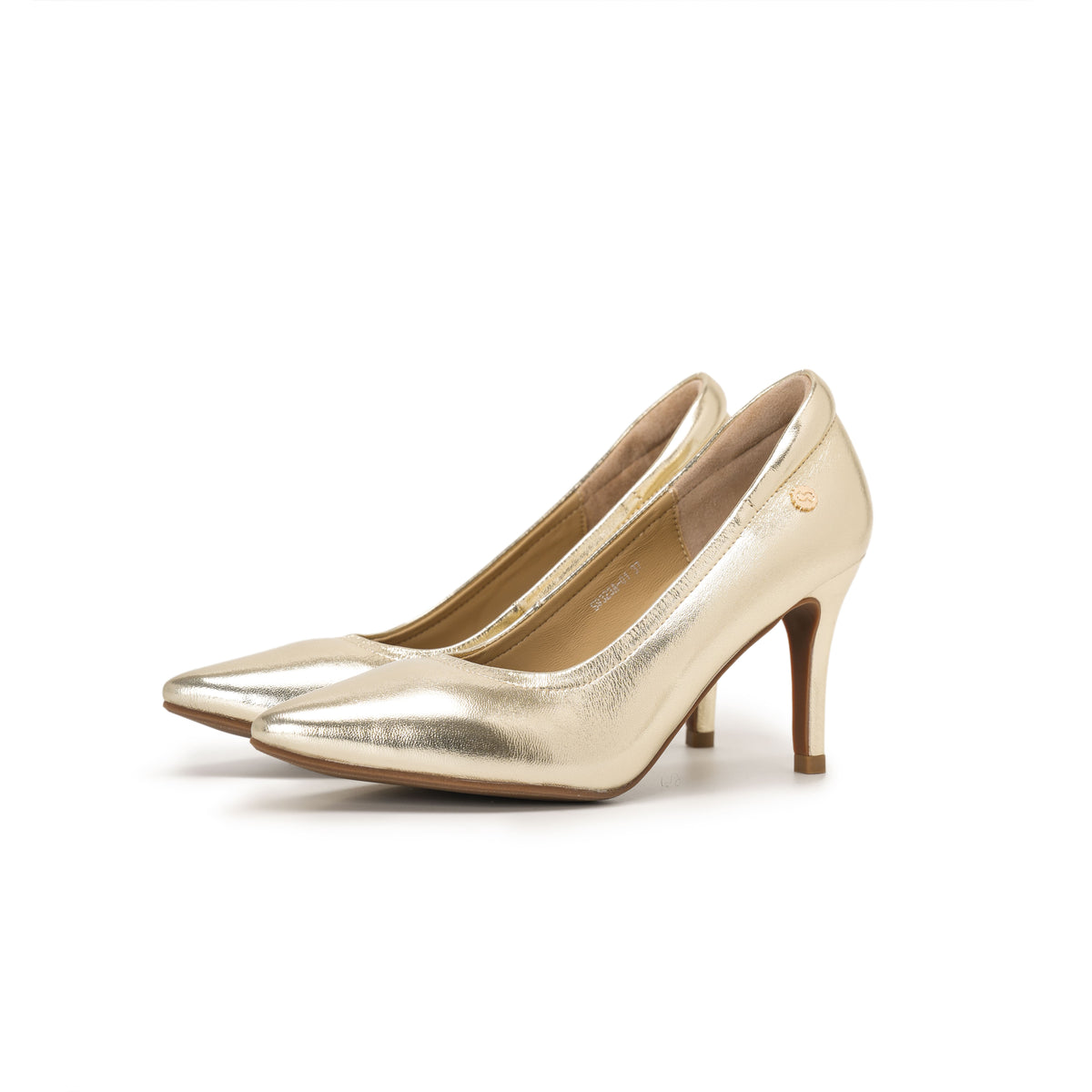 Pointed-Toe Stiletto Pumps - Gold