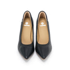 Pointed-Toe Stiletto Pumps - Black