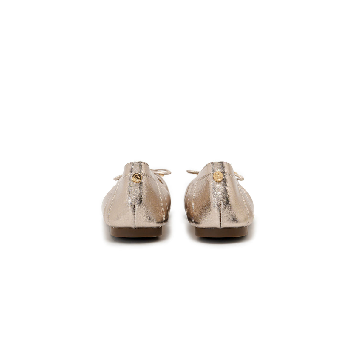 Pointed-Toe Ballet Flats - Champagne