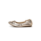 Pointed-Toe Ballet Flats - Champagne
